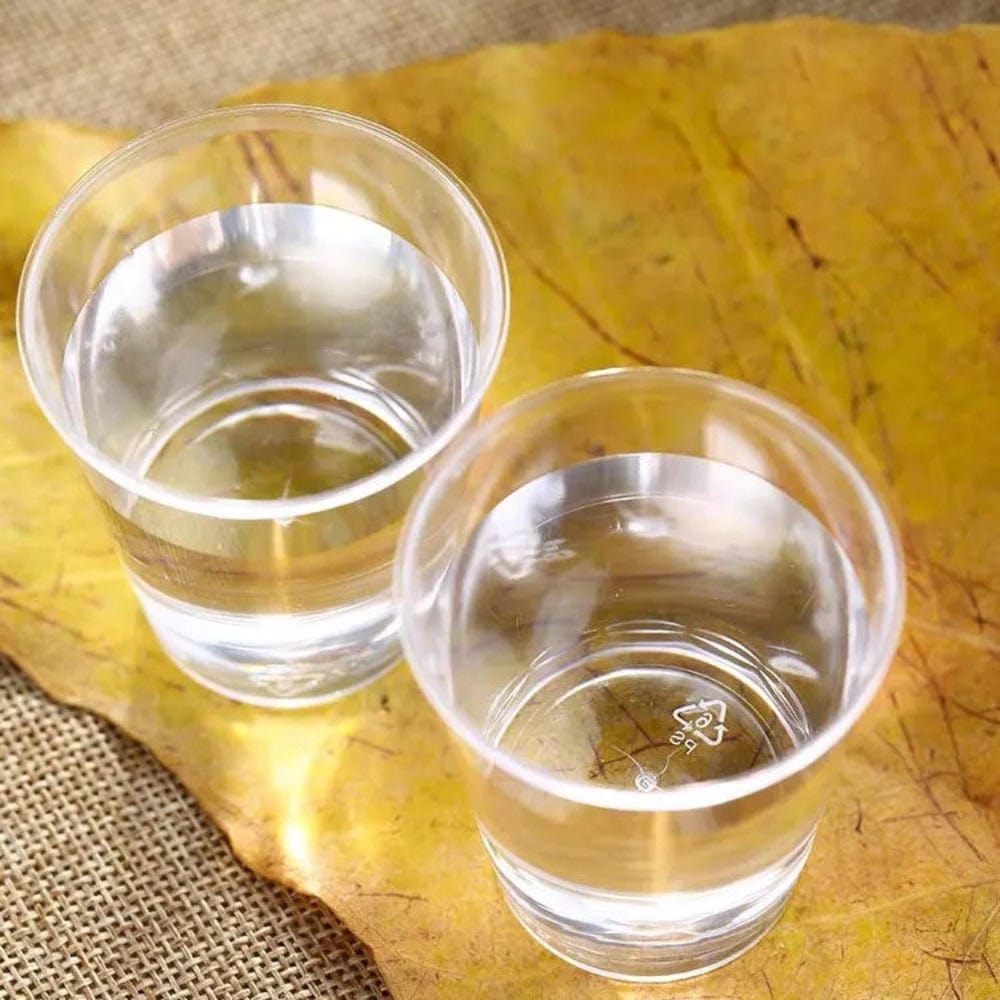 1 oz Shot glasses Clear Hard Plastic -Pack of 50Pcs Ampack