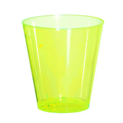 1 oz Shot glasses Neon Hard Plastic -Pack of 50Pcs Yellow Ampack