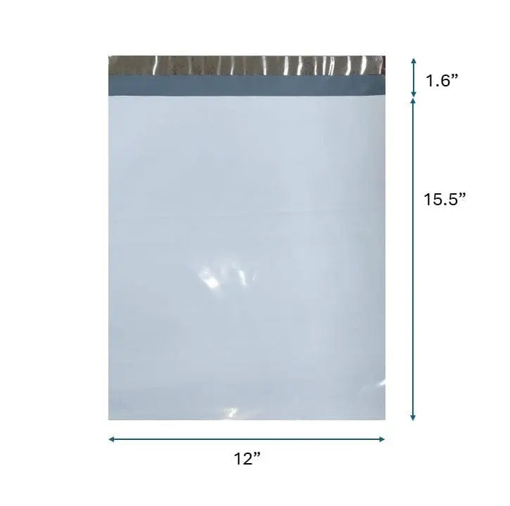 12x15.5 inch 2Mil Poly Mailers - Shipping Envelopes - Self sealing plastic Mailing bag -50Pcs/Pack Ampack