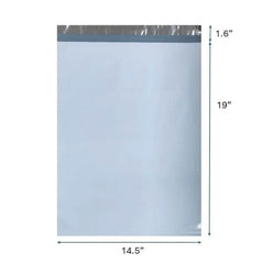 14.5x19 inch 2.5Mil Poly Mailers - Shipping Envelopes - Self sealing plastic Mailing bag - 50Pcs/Pack Ampack