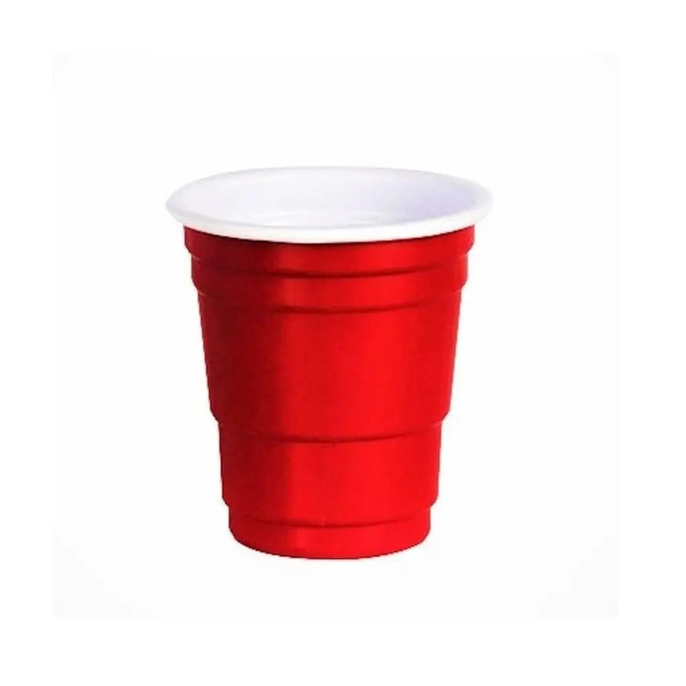 2 oz Red Shot glasses-disposable plastic Mini Red Party cups -Pack of 40Pcs Ampack