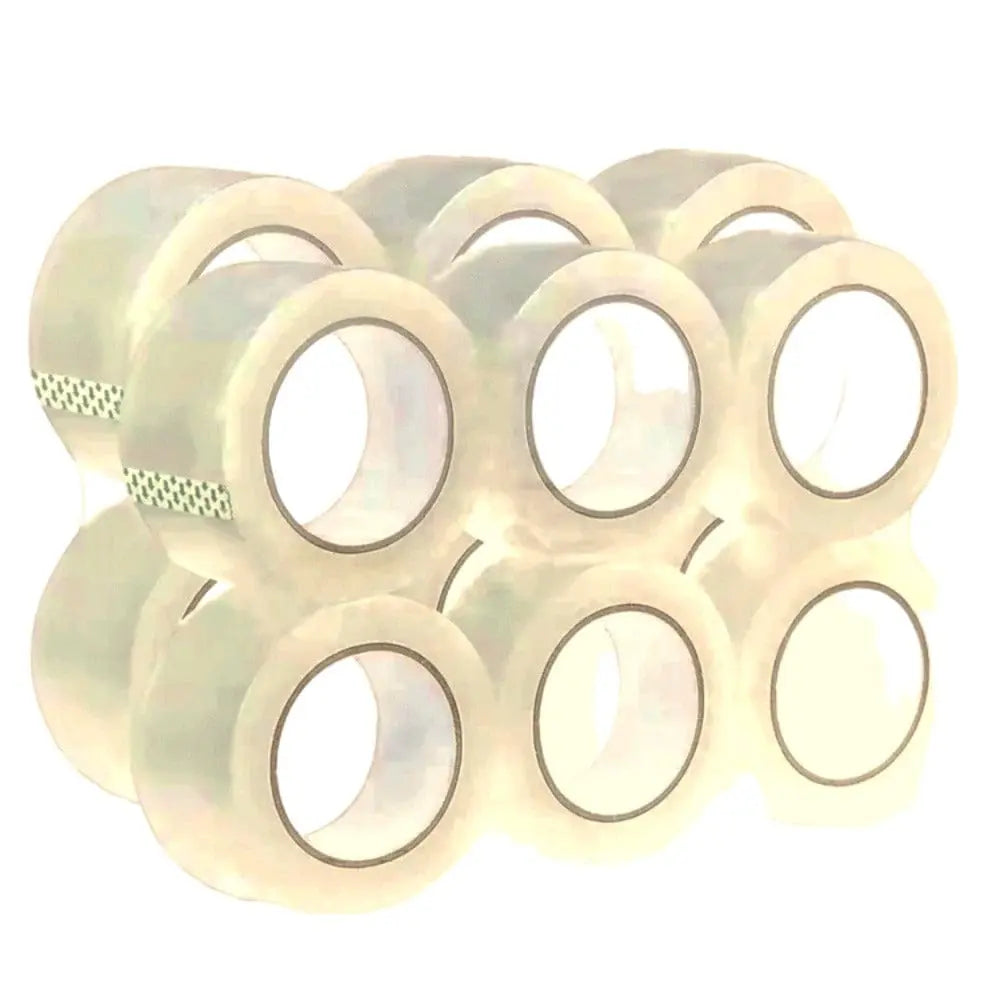 2" x 110 Yards - 1.8 Mil (True Mil) Clear White - Carton Packing Tape - 36 Rolls/Case Ampack