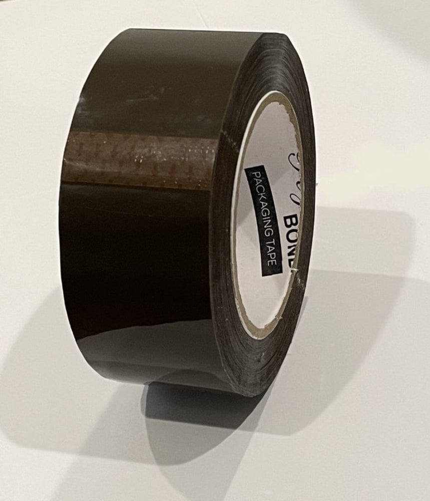 2" x 110 Yards - 2.0 Mil (True Mil) Tan - Carton Packing Tape - 36 Rolls/Case Ampack