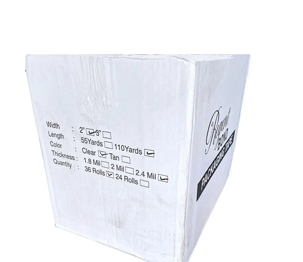 2" x 110 Yards - 2.4 Mil (True Mil) Clear - Carton Packing Tape - 36 Rolls/Case Ampack