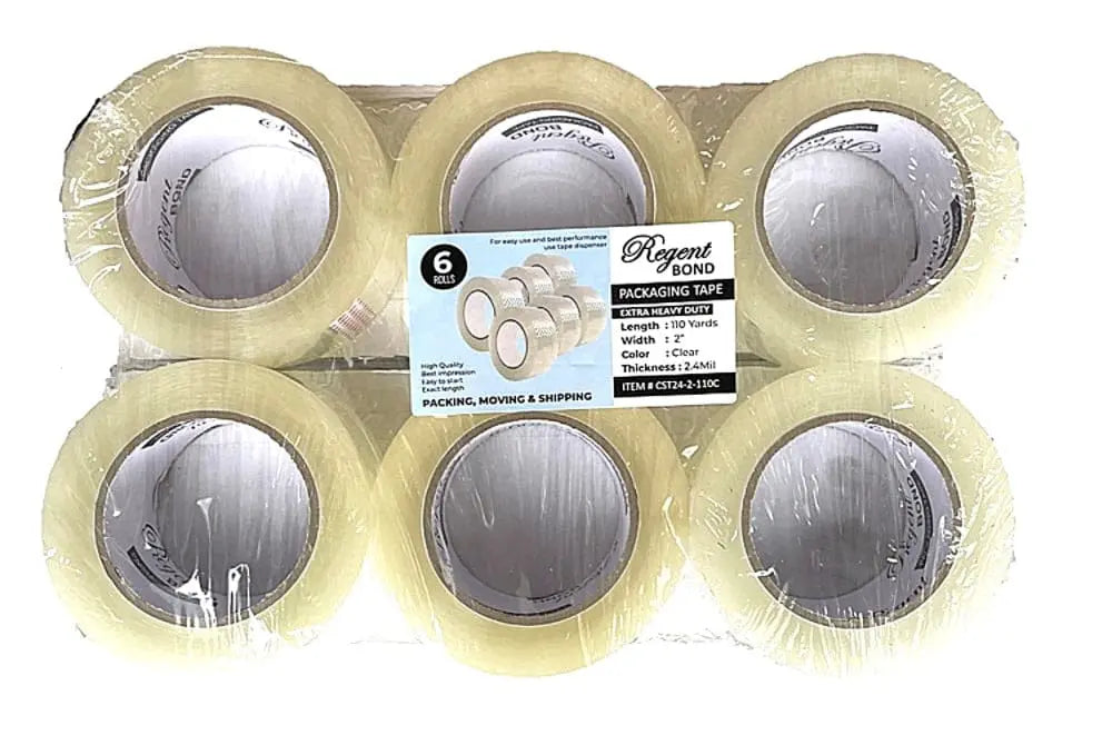 2" x 110 Yards - 2.4 Mil (True Mil) Clear - Carton Packing Tape - 36 Rolls/Case Ampack
