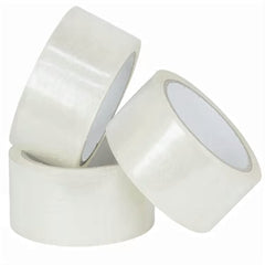 2" x 55 Yards - 1.8 Mil Clear White - Carton Packing Tape - 36 Rolls/Case Ampack