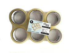 2" x 55 Yards - 1.8 Mil (True Mil) Clear White - Carton Packing Tape - 36 Rolls/Case Ampack
