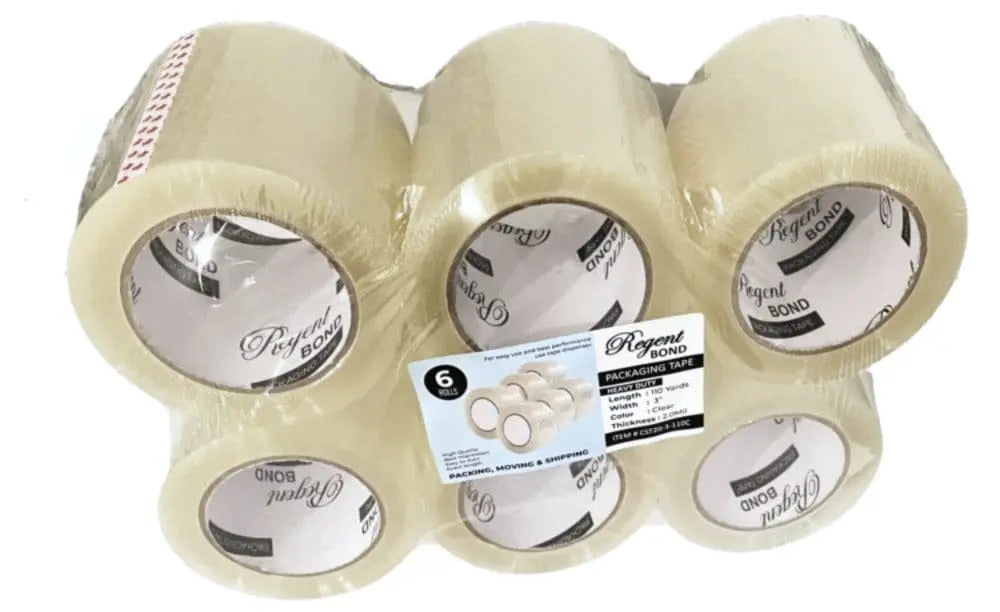 3" x 110 Yards - 2.0 Mil (True Mil) Clear - Carton Packing Tape - 24 Rolls/Case Ampack