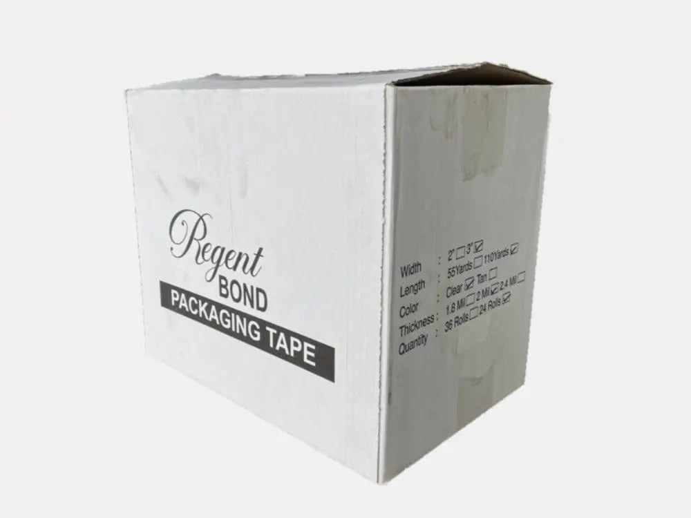 3" x 110 Yards - 2.4 Mil (True Mil) Clear - Carton Packing Tape - 24 Rolls/Case Ampack