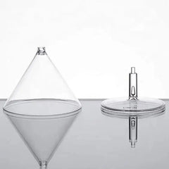 5 oz Martini Glasses 2 piece - Clear Hard Plastic - Pack of 6Pcs Ampack