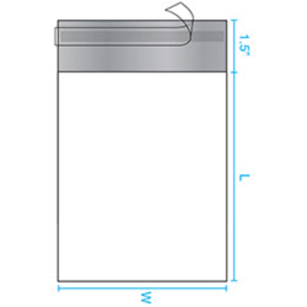 6X9 inch 2 Mil Poly Mailers - Shipping Envelopes - Self sealing plastic Mailing bag 100Pcs/Pack Ampack