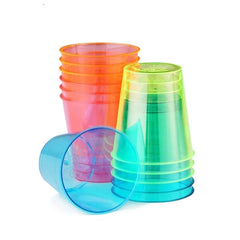 Copy of 2 oz Shot glasses Neon Hard Plastic -Pack of 50Pcs Orange Ampack