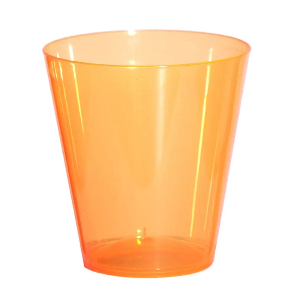 Copy of 2 oz Shot glasses Neon Hard Plastic -Pack of 50Pcs Orange Ampack