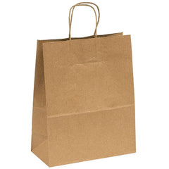 Kraft Paper Bag with Twisted Handles, Small (Debbie/Missy) - 10 x 5 x 13 Inch - 250 Pack Ampack