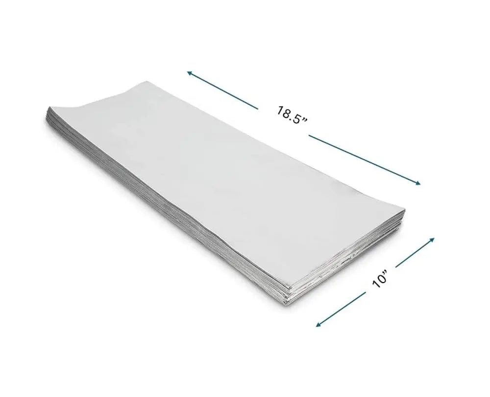 Mylar Metallic Wine Gift Bag, Silver (Magnum) - 10.00 x 18.50 - 100Pcs/case Ampack