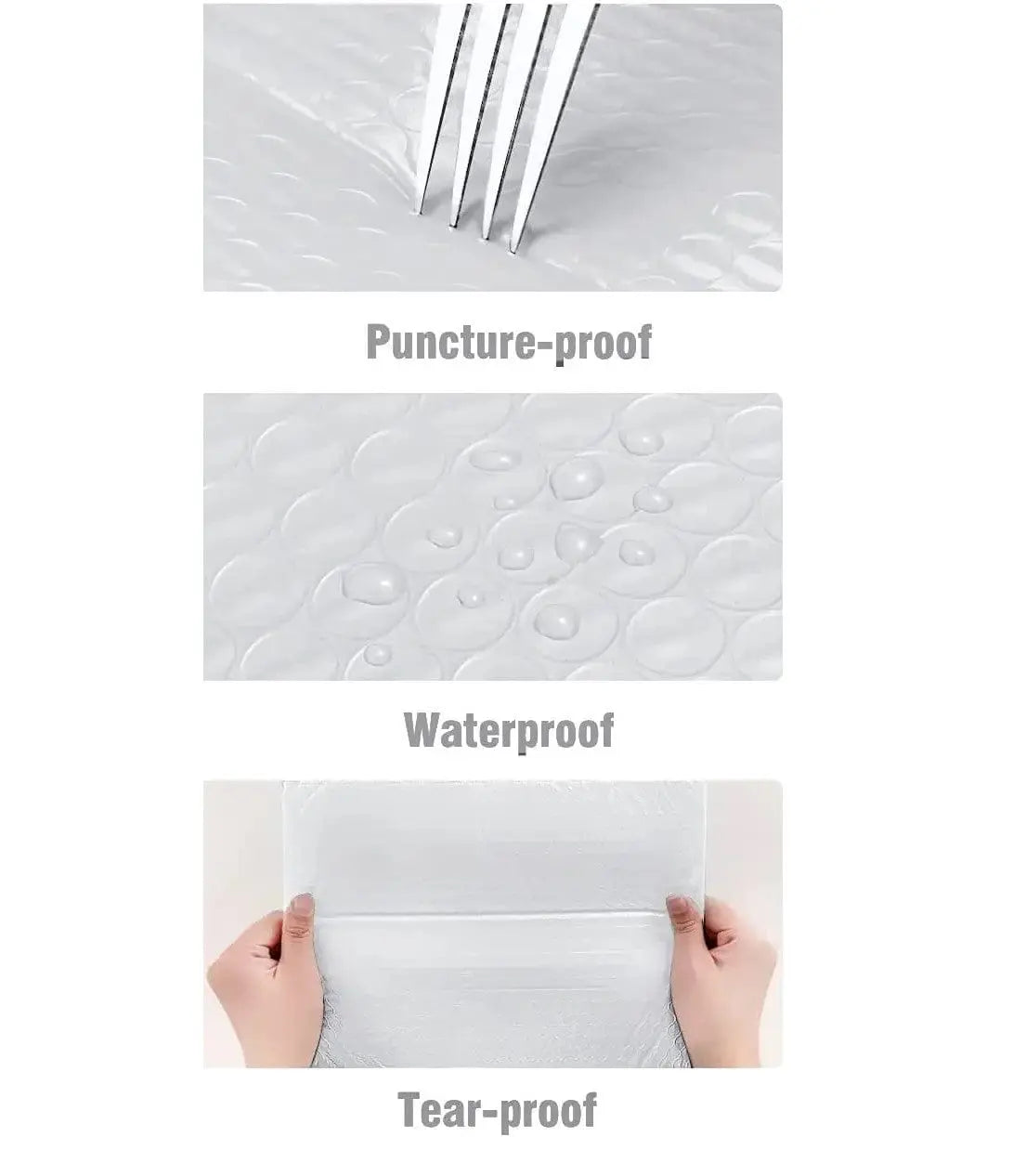 Poly Bubble Mailer, Self-Seal Shipping Mailer 4x8 inch #000 - 500 Pieces/Case Ampack