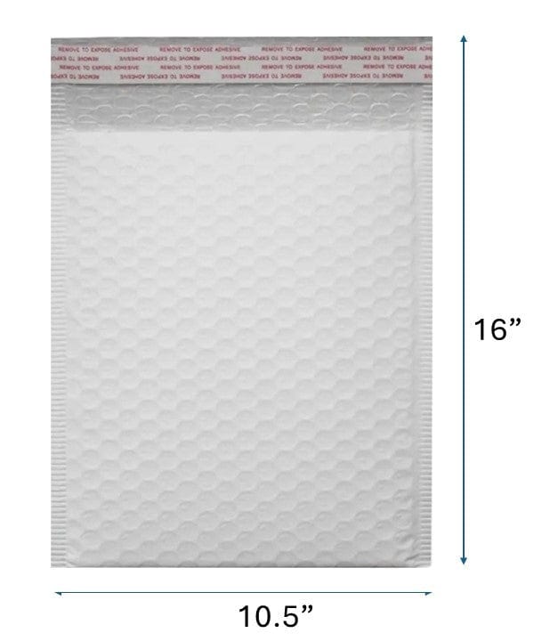 Poly Bubble Mailer, Self-Seal waterproof bubble padded mailing envelopes 10.5x16 inch #5 - 100 Pcs/Cs Ampack