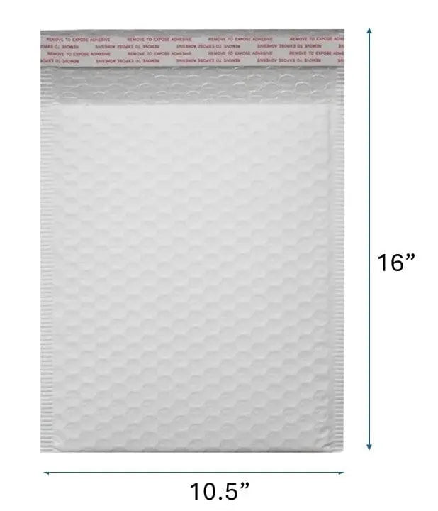 Poly Bubble Mailer, Self-Seal waterproof bubble padded mailing envelopes 10.5x16 inch #5 - 100 Pcs/Cs Ampack