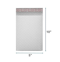 Poly Bubble Mailer, Self-Seal waterproof bubble padded mailing envelopes 5x10 inch #00 - 250 Pcs/Cs Ampack