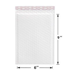 Poly Bubble Mailer, Self-Seal waterproof bubble padded mailing envelopes 6x10 inch #0 - 250 Pcs/Cs Ampack