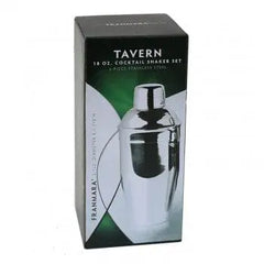 Tavern Cocktail Shaker Set, 18 Oz Stainless Steel Ampack