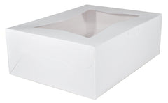 Window-Auto popup Cake box / Bakery box 10"x10"x5"-White Ampack