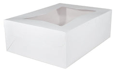 Window-Auto popup Cake box / Bakery box 10"x10"x5"-White Ampack