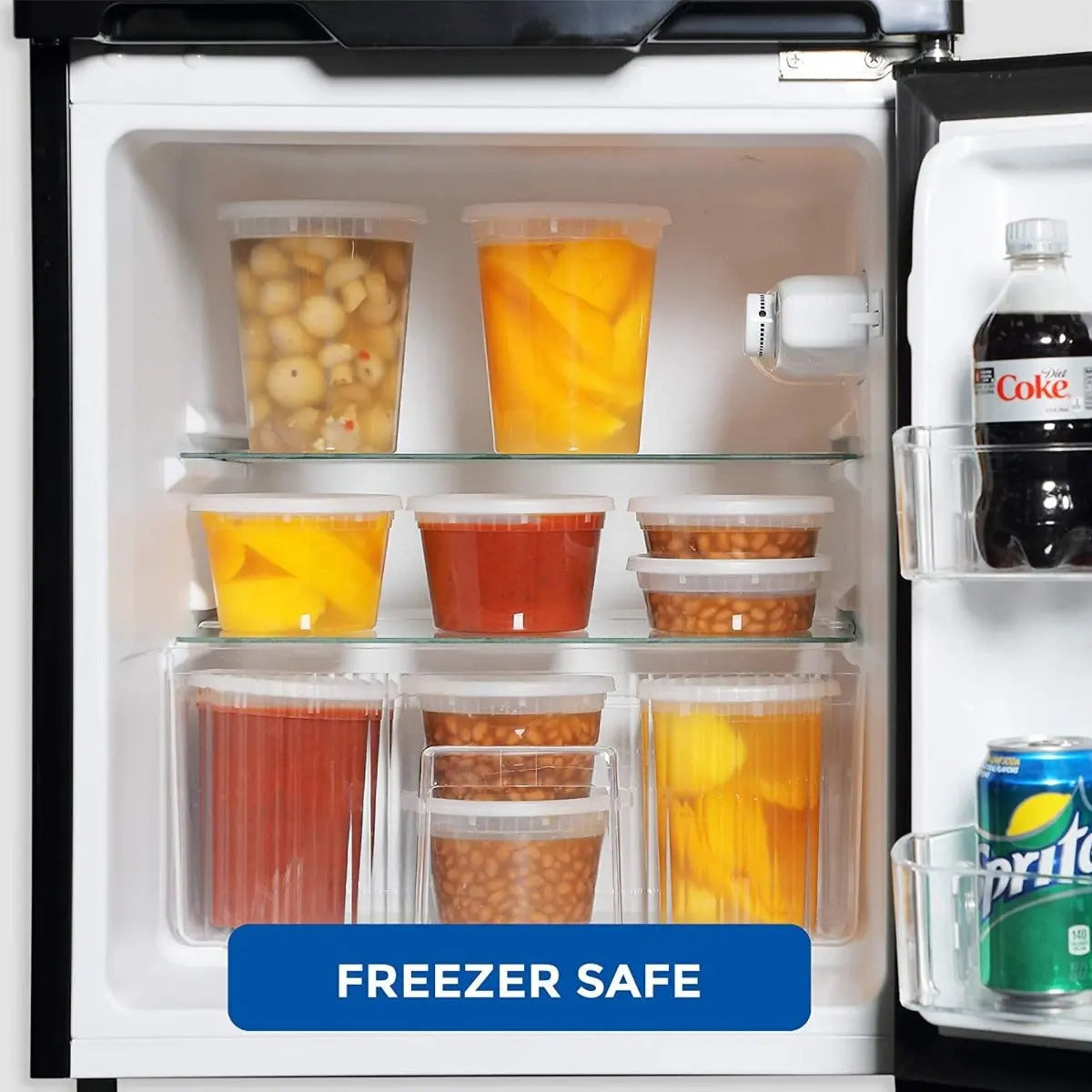 12 Oz Deli Containers Heavy-duty with airtight Lids /food storage and take out- 240sets/case Ampack
