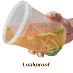 Deli Containers Heavy-duty with airtight lids- 32 Oz -240 sets/case - Ampack