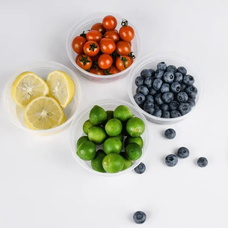 Deli Containers Heavy-duty with airtight lids- 8 Oz- 240 sets/case - Ampack