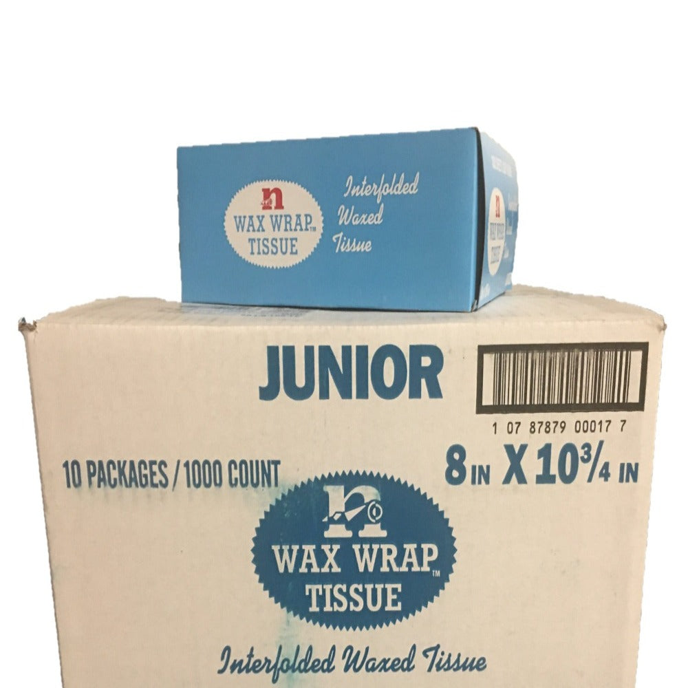 Bakery Tissue interfolded paper- wax wrap-Junior 8"x10.75"-1000sheets per Box Ampack