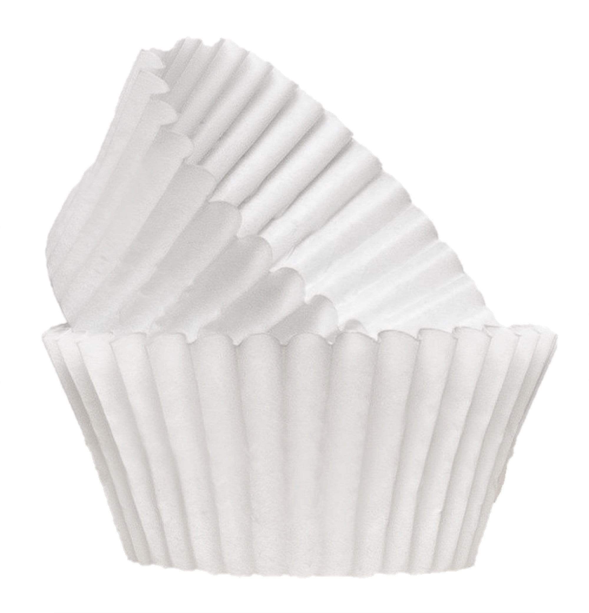Baking cups fluted white 1-1/4"x7/8"-Dia 3" 500Pcs Ampack