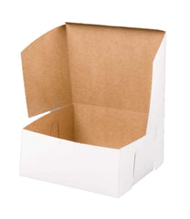 Cake / Bakery Box 9"x9"x5" White 25Pcs Ampack
