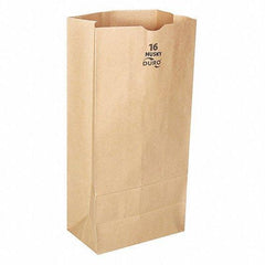 DURO #16 HUSKY DUBL LIFE (Heavy duty) Brown Kraft paper Bag- 400Pcs- 7.75x 4.8125x 16 - Ampack