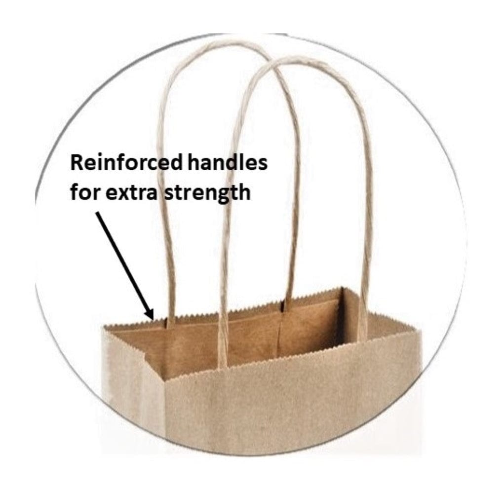 Kraft Paper Bag with Twisted Handles - Debbie- 10 x 5 x 13 -250Pcs - Ampack