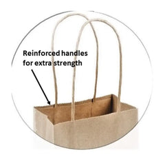 Kraft Paper Bag with Twisted Handles - Debbie- 10 x 5 x 13 -250Pcs - Ampack
