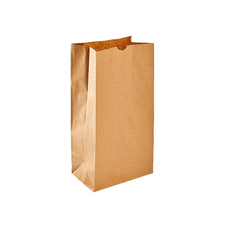 Kraft Paper Brown SOS Grocery Bags -35Lbs #8 -Pack of 500 Pcs Ampack