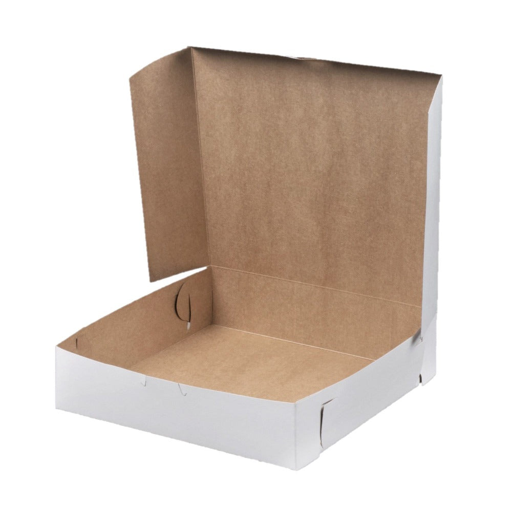 Pie box/Bakery box 8"x8"x2.5" White 25Pcs Ampack