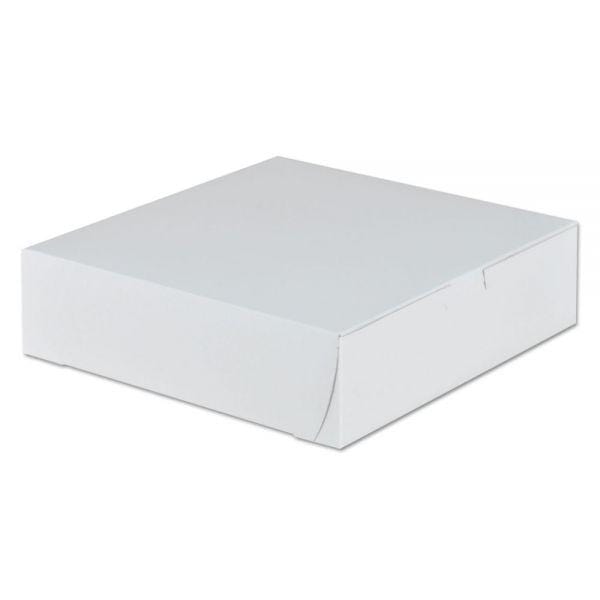 Pie box/Bakery box 8"x8"x2.5" White Ampack