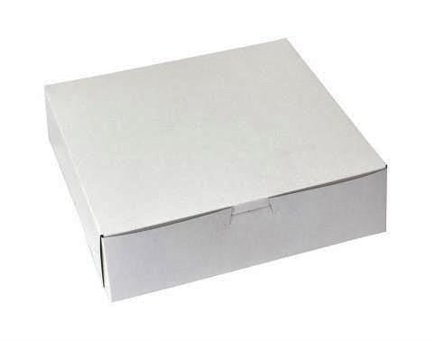 Pie box/Bakery box 9"x9"x2.5" White Ampack