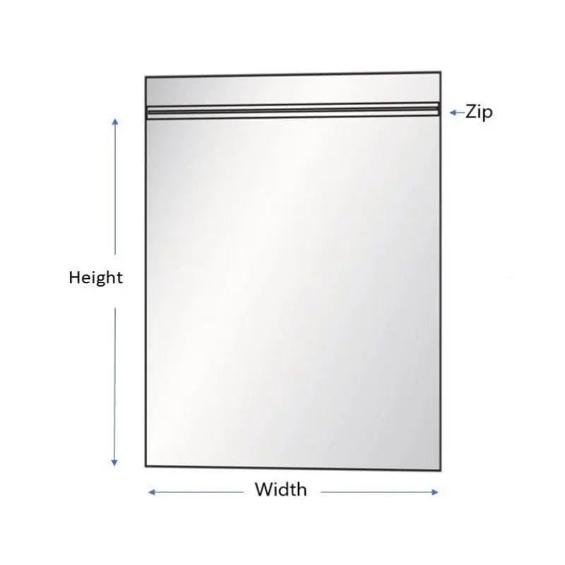 Poly bags Reclosable ZipTop 12x15 2Mil 1000Pcs/Case - Ampack