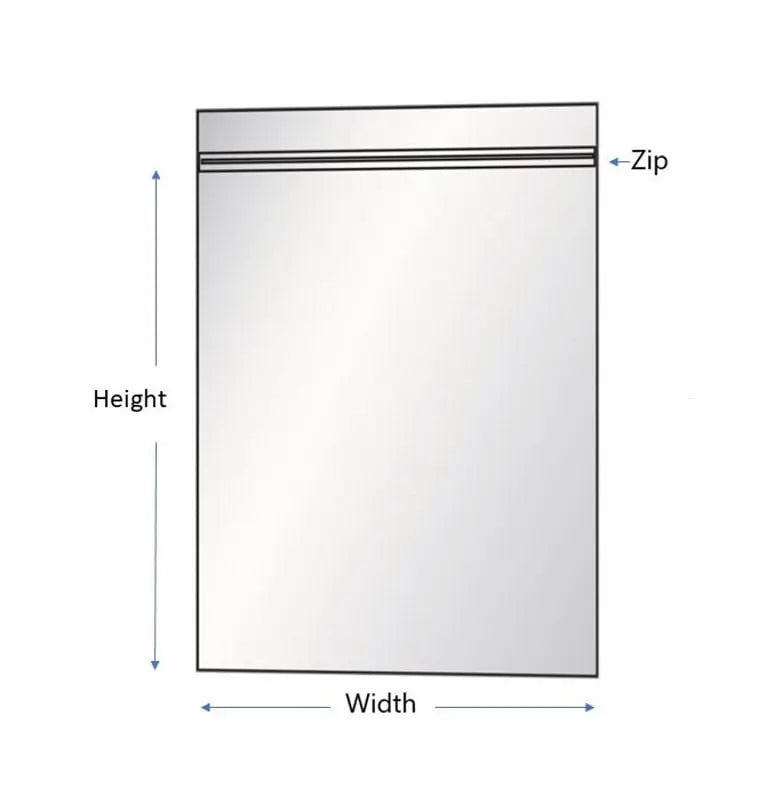 Poly bags Reclosable ZipTop 8x8 2Mil 1000Pcs/Case Ampack