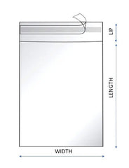 Polypropylene bag Crystal clear Lip & Tape resealable - 12 x 18 1.6Mil 1000Pcs/Case Sold by Ampack