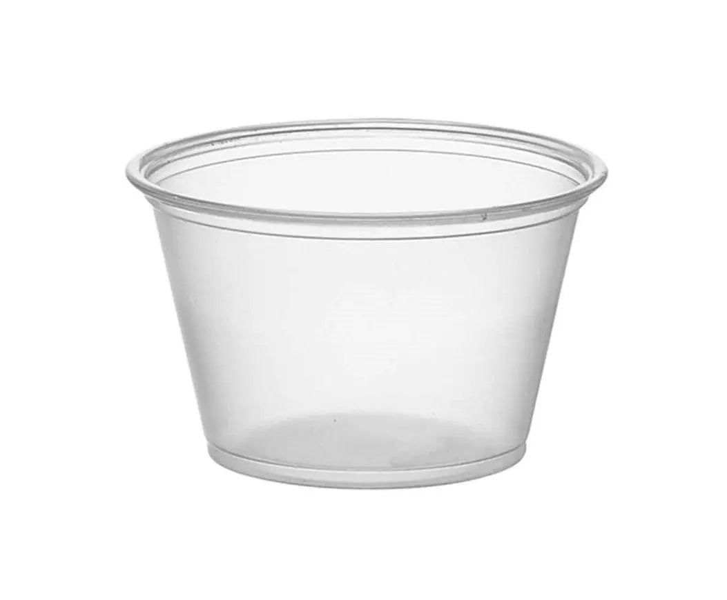 Souflle cup / Portion Cup Round -1 oz Clear - 2500Pcs/case - Ampack