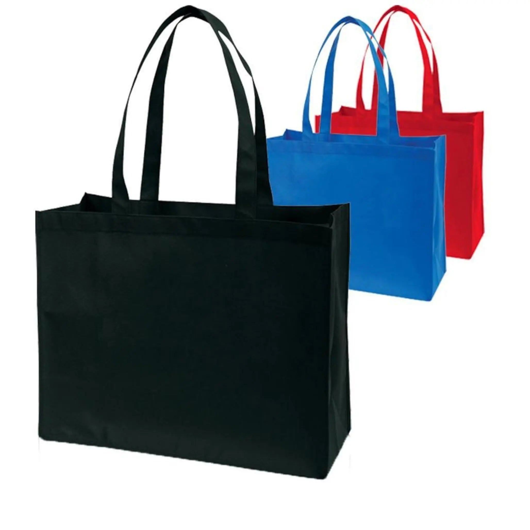Reusable shopping tote bag - Heavy-Duty 14Wx12Hx6D 25, 50, 100, and 250Pcs Ampack