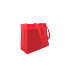 Reusable shopping tote bag - Heavy-Duty 18Wx15Hx6D 25, 50, 100, and 250Pcs 25Pcs / Red Ampack
