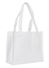 Reusable shopping tote bag - Heavy-Duty 18Wx15Hx6D 25, 50, 100, and 250Pcs 25Pcs / White Ampack