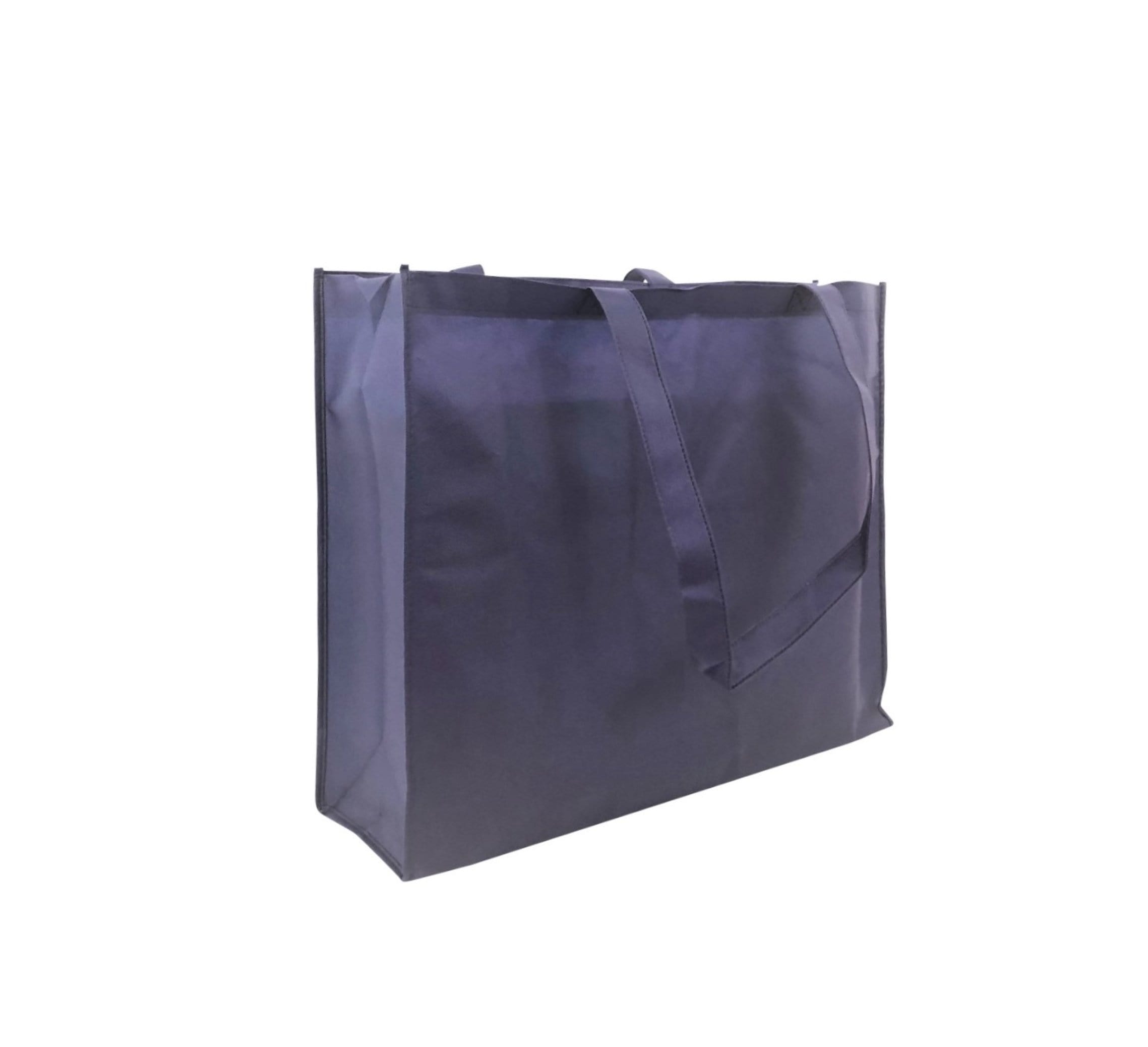 Reusable shopping tote bag - Heavy-Duty 20Wx16Hx6D 25, 50, 100, and 250Pcs 25Pcs / Navy Blue Ampack