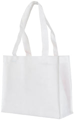 Reusable shopping tote bag - Heavy-Duty 20Wx16Hx6D 25, 50, 100, and 250Pcs 25Pcs / White Ampack