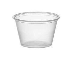 Souffle cup / Portion cup Round - 3.25oz Clear- 2500 Pcs/Case - Ampack
